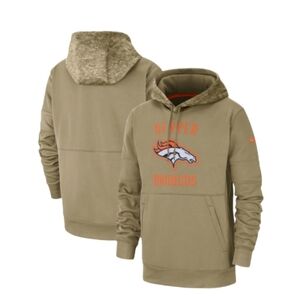 Nike Denver Broncos Men's Salute to Service Sideline Therma Pullover Hoodie